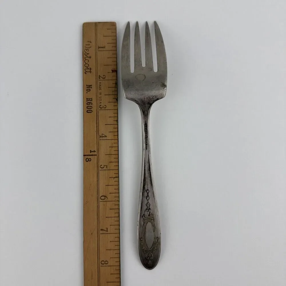 Vintage Monroe Silver Co Silverplate Flatware Salad Fork 8 1/4